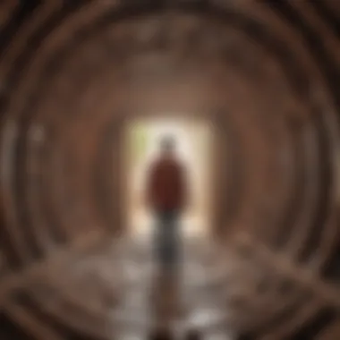 Labyrinth of Self-Exploration Illustration of a labyrinth showcasing the journey of self-discovery and finding one's passion