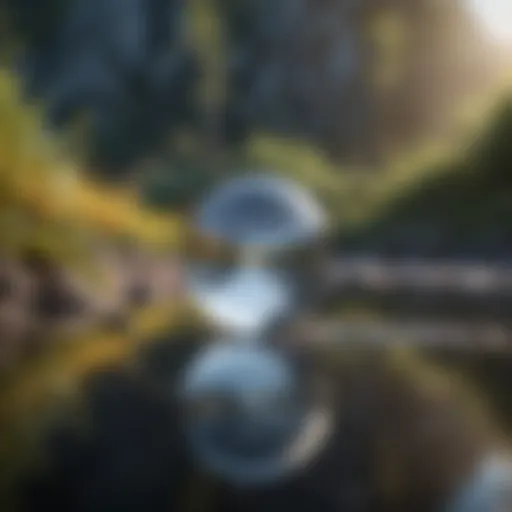 A serene landscape symbolizing self-reflection