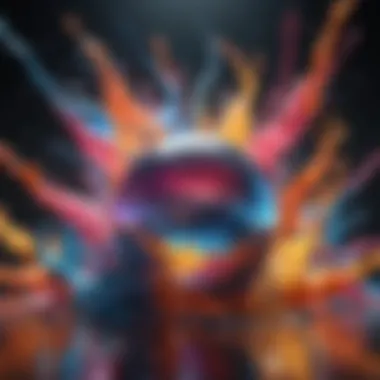 Vibrant Resilience Colorful abstract representation of emotional resilience.