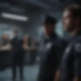 Corporate security team in action
