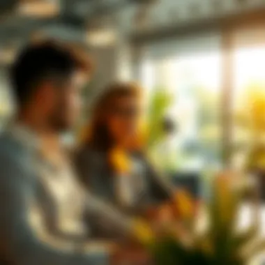 Informed Career Conversations An employee discussing benefits with a recruiter