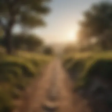 The Path to Self-Acceptance A serene landscape with a clear path representing the journey towards self-acceptance and confidence.