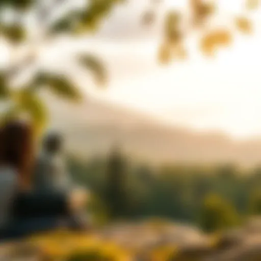 A serene landscape promoting tranquility