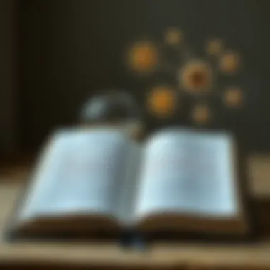 Exploring Ideas for Inner Peace An open book with thought-provoking concepts