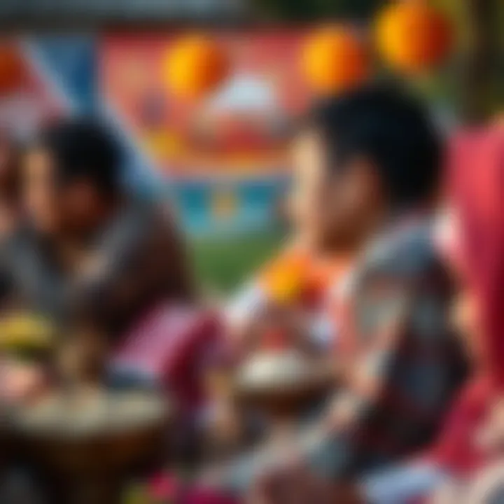 An artistic representation of thankfulness in different cultures