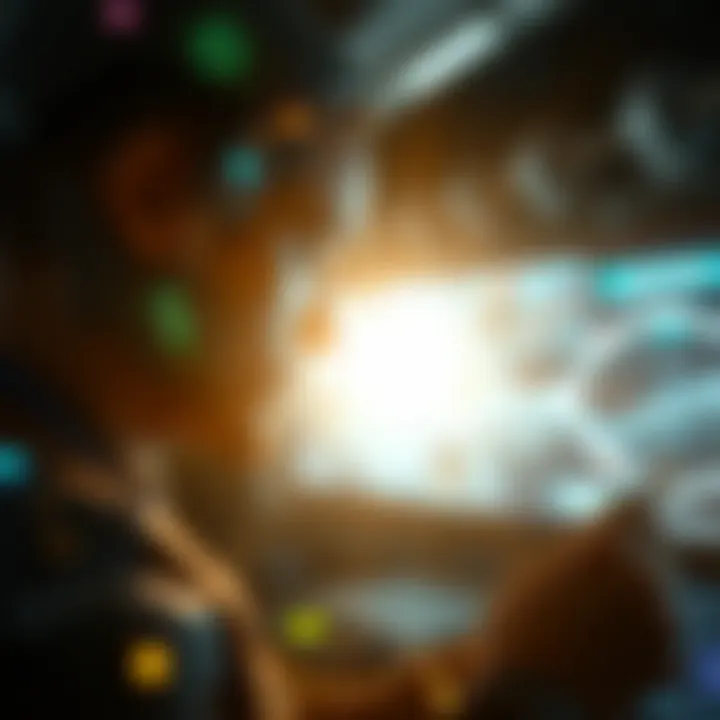 Technology and Meaning A futuristic depiction of technology's impact on lives and meaning