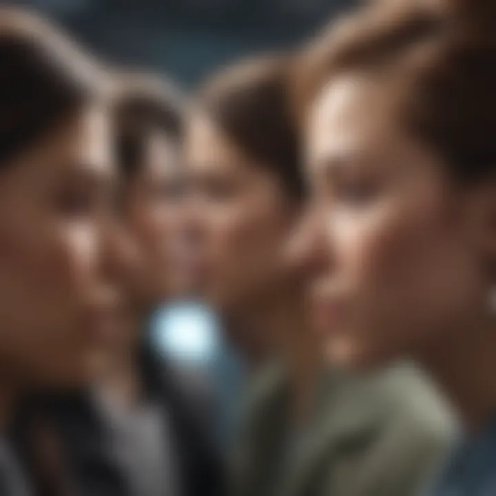Artistic depiction of diverse perspectives converging