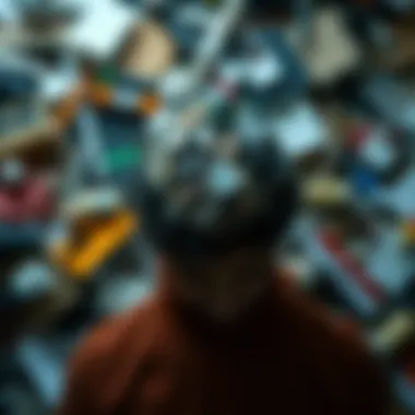 The Intricacies of Mental Stress An abstract representation of mental clutter and stress