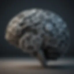 A brain with interconnected gears representing cognitive processes