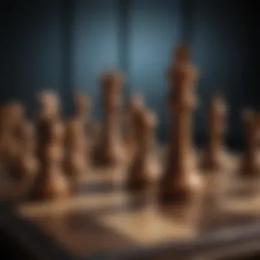 Critical Thinking in Strategy A chessboard with strategic moves highlighted symbolizing critical thinking