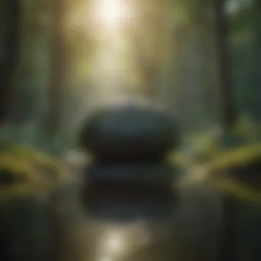 Nature's Calm Embrace A serene nature scene promoting mindfulness