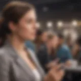 Navigating Networking Events for Friendship Building Illustration of a person engaging in a networking event