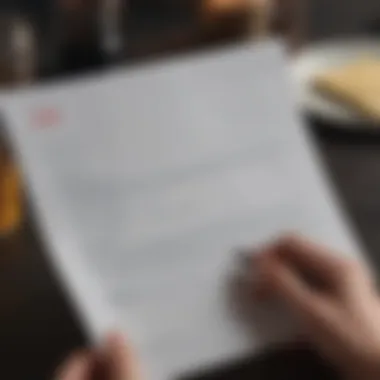 Analyzing the Job Offer Letter A professional reviewing a job offer letter