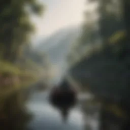 A serene landscape symbolizing solitude and reflection