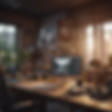 Creating an Efficient Work Environment An organized workspace with productivity tools