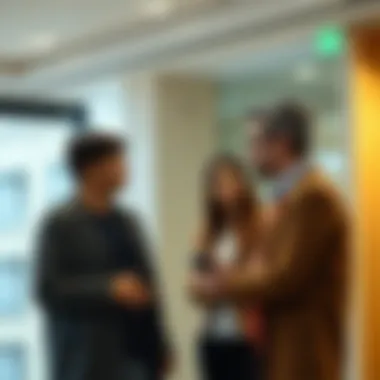 Building Connections Through Communication Two individuals engaging in a constructive dialogue