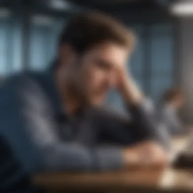 Impact of Exhaustion on Professional Environments Work environment affected by fatigue