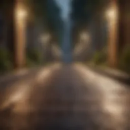Illuminated pathway symbolizing guidance
