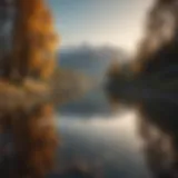 A serene landscape representing tranquility and self-reflection