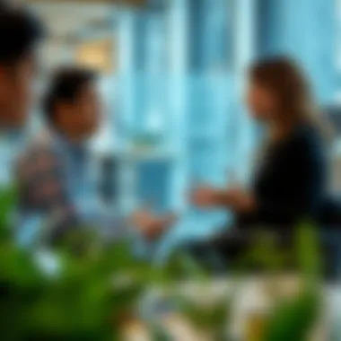 A professional engaging in a meaningful conversation during an interview.
