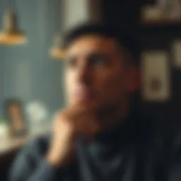 A thoughtful individual contemplating important questions.