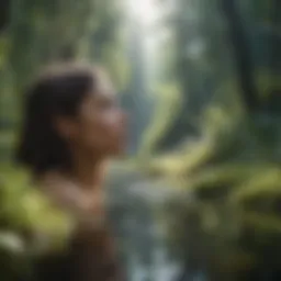 A serene landscape representing emotional wellness