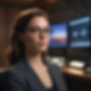 Harnessing Technology for Enhanced Efficiency Screen displaying productivity tools for virtual teams