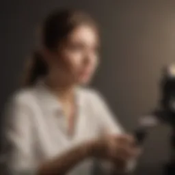 A professional engaging in an online course focused on English skills