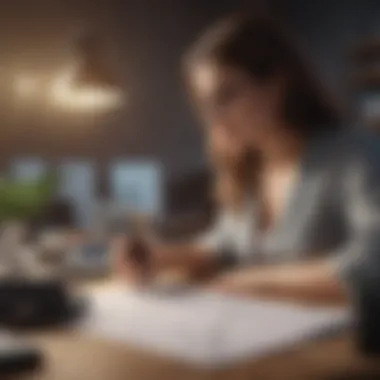 Strategizing for Stress Management A planner with stress management strategies written out