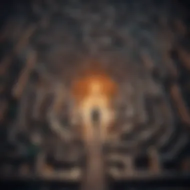 Maze symbolizing the journey through anxiety relapse