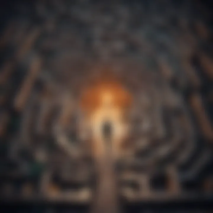 Maze symbolizing the journey through anxiety relapse