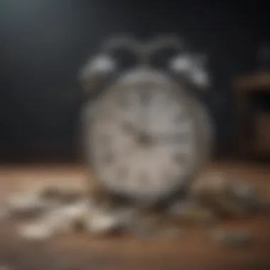 Time as a Valuable Currency Illustration depicting time as a valuable currency