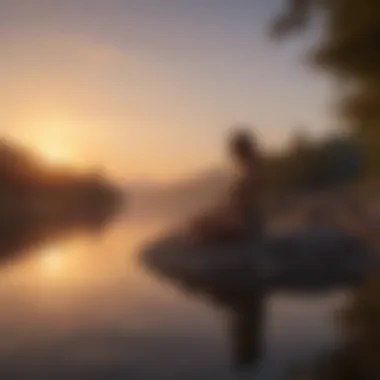 Relax with Sunset Meditation Mindfulness meditation at sunset
