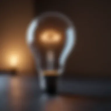 Mindset shift with a light bulb representing ideas and innovation