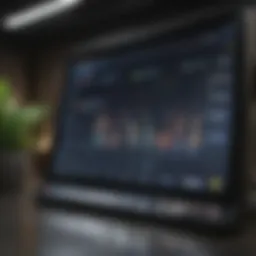 A digital dashboard showcasing progress metrics
