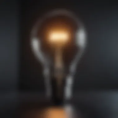 A light bulb representing new career ideas