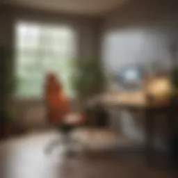 A serene workspace designed for mental wellness.
