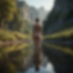 A serene landscape representing self-reflection and new beginnings.