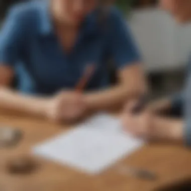 Crafting the Perfect OOO Message A thoughtful person drafting an out-of-office message on a notepad