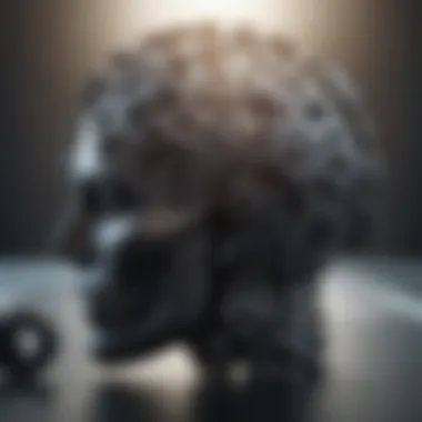 A brain with gears turning, illustrating cognitive function