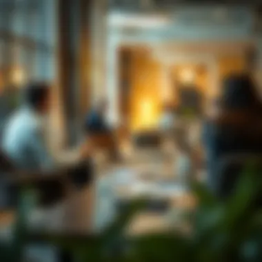 Professional setting for discussion