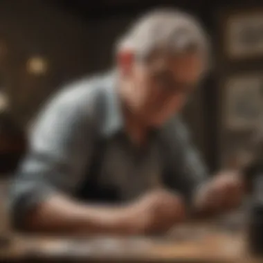 Cultivating Creativity An individual engaging in a creative hobby like painting.