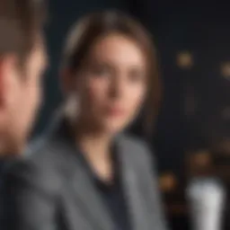 An individual confidently discussing salary in a professional setting