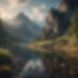 Mastery of Mind: A serene landscape representing inner peace