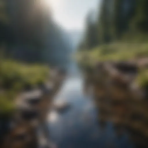 A serene landscape depicting calmness and tranquility to counter extreme stress