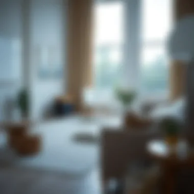 A serene living room reflecting the transition of an empty nest.