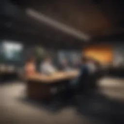 A collaborative workspace designed for effective new employee meetings