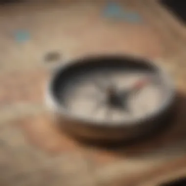 Charting Your Course A compass and map illustrating the journey of life