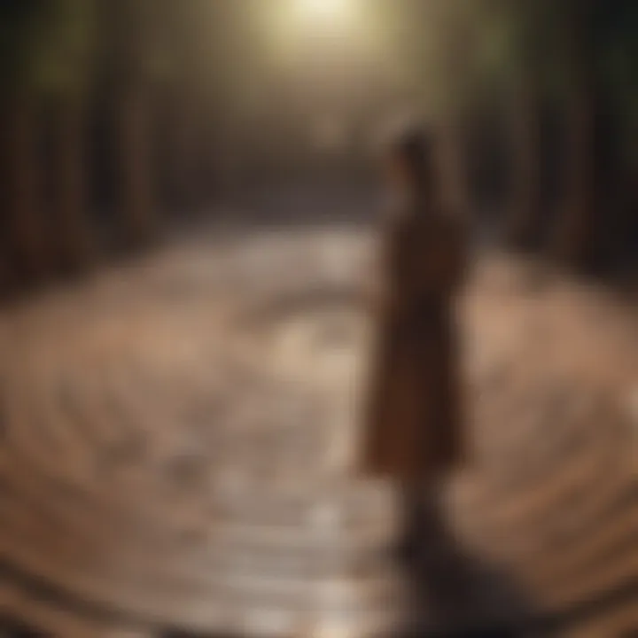 A labyrinth illustrating the journey toward personal growth and forgiveness