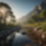 A serene landscape symbolizing inner peace and self-acceptance